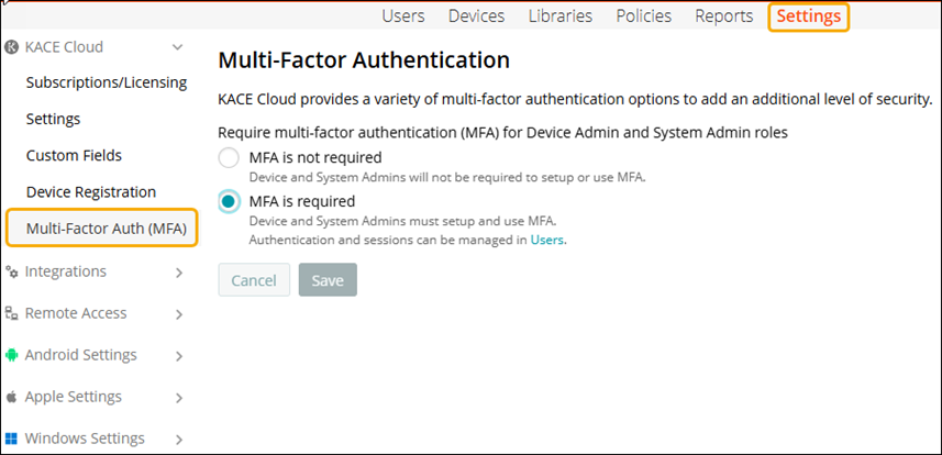 Mfa Password Less Setup Configuring Multi-Factor Authentication
